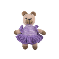 Knitted bears ballerina amigurumi kit