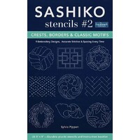 Sashiko Stencils #2: Crests, Borders & Classic Motifs