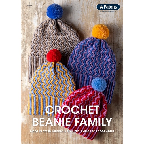 Crochet beanie Family pattern