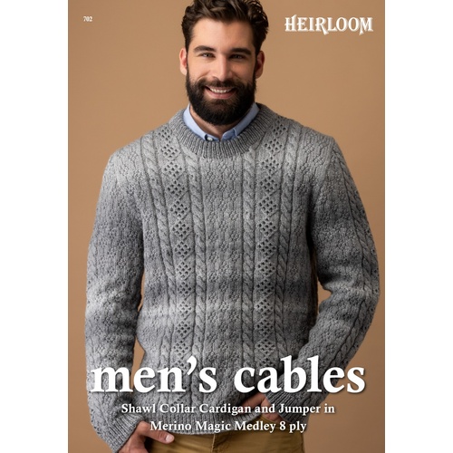 Men&#39;s Cables pattern booklet